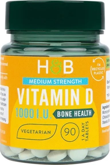 Holland & Barrett Holland & Barrett - Witamina D, 25mcg, 90 tabletek