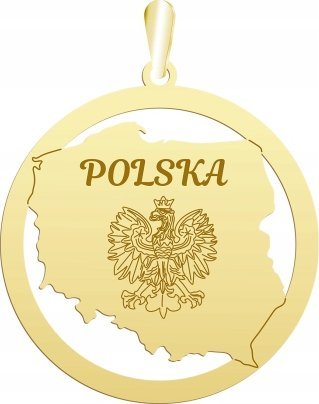Radziszewska Jewellery Pozłacana Zawieszka POLSKA GRAWER GRATIS