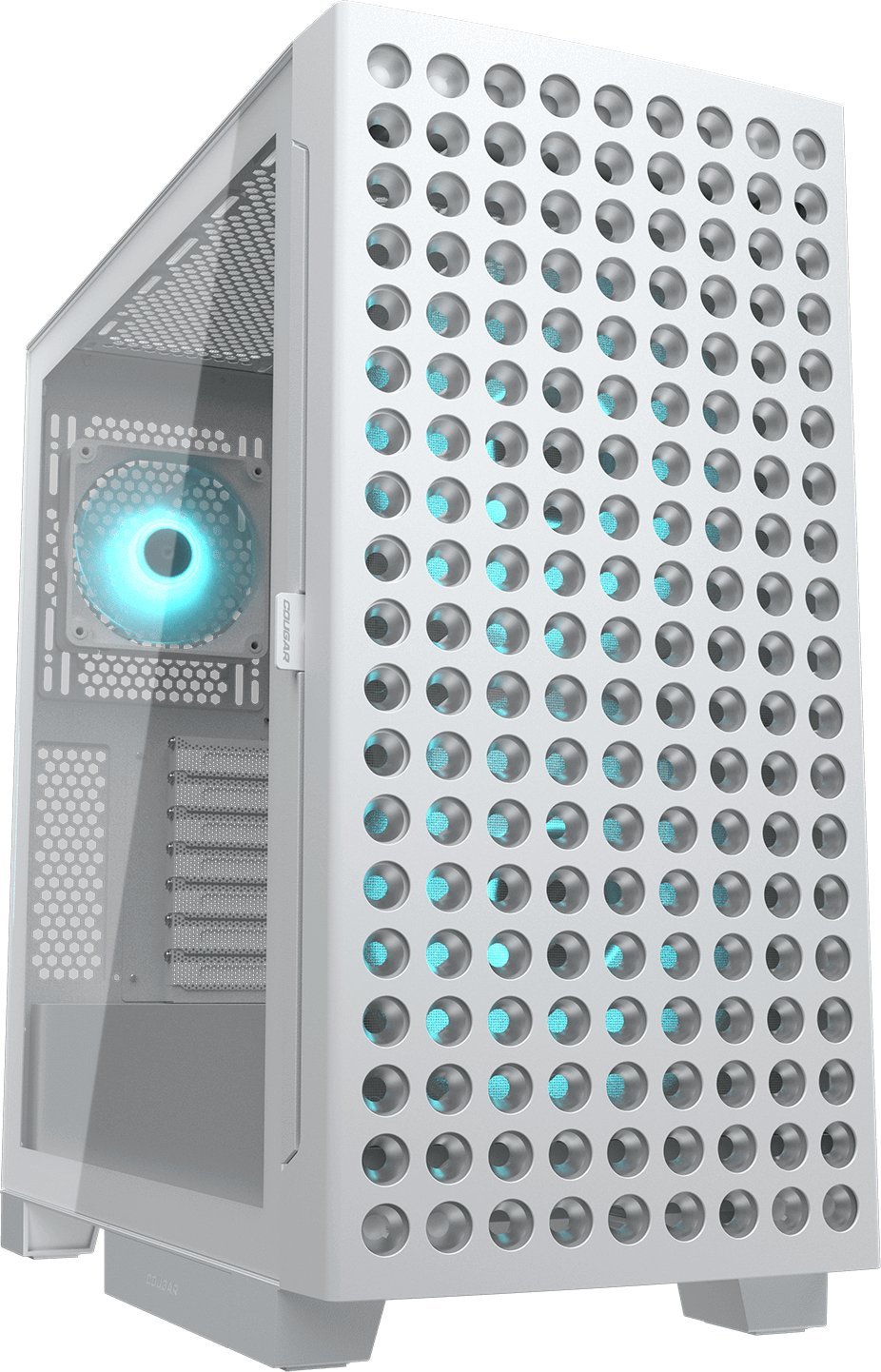 COUGAR AIRFACE ECO RGB PC Case, Mid Tower, White