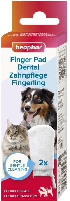 Beaphar Nakładki do Czyszczenia Zębów Psa Kota 2szt