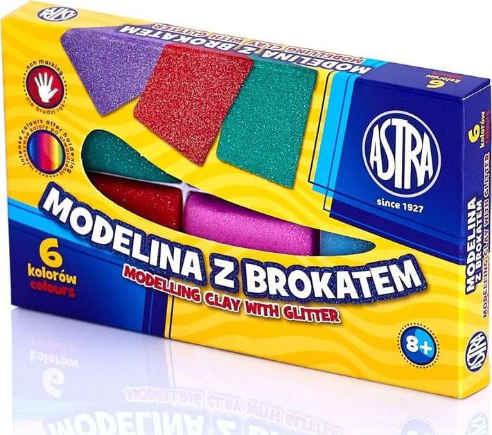 Astra Modelina z brokatem 6 kolorów (136811)
