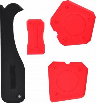 AWTools szpachelki do silikon z obcinakiem 4 sztuki (AW27701)