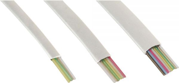 InLine Modularny kabel 6 żył, biały, 100m, pierścień (69986W)