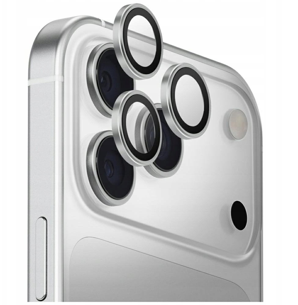 UNIQ Optix Aluminum Camera Lens Protector for iPhone 17 Pro / iPhone 17 Pro Max with Applicator Silv