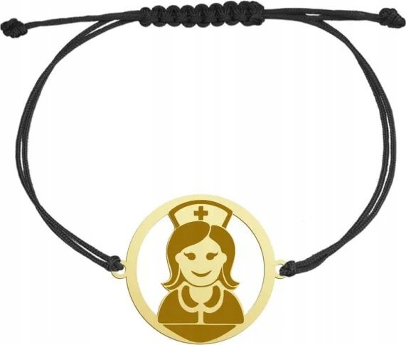 Radziszewska Jewellery Pozłacana Bransoletka Pielęgniarka GRAWER