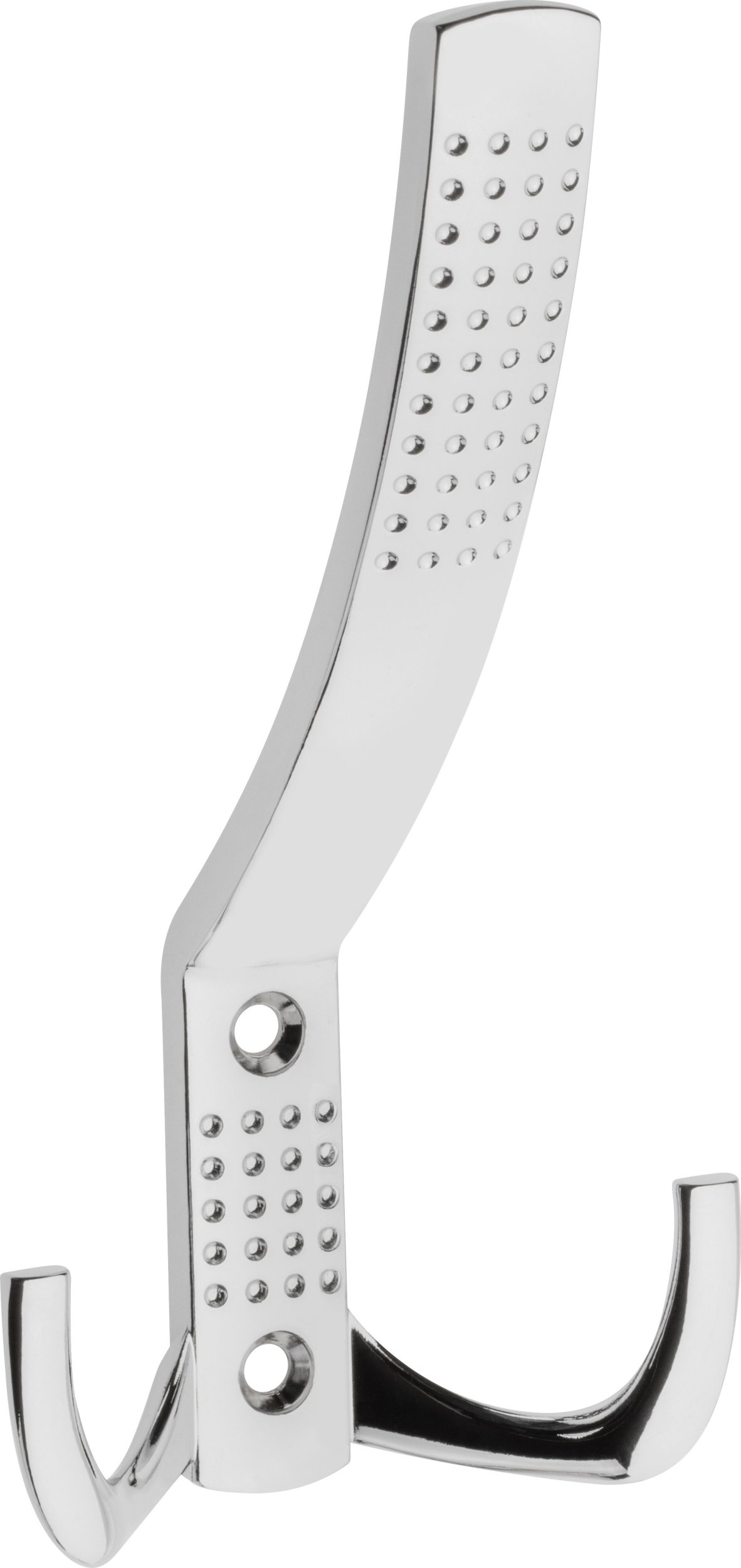 UN WIESZAK ODLEWANY RETRO W KOLORZE CHROM KAPELUSZ