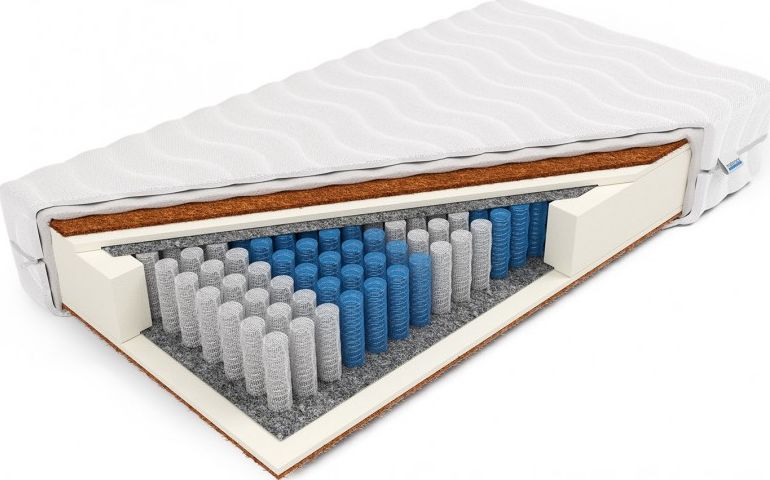 Frankhauer Materac TYTAN 160x200 kieszeniowy z kokosem dla par Frankhauer