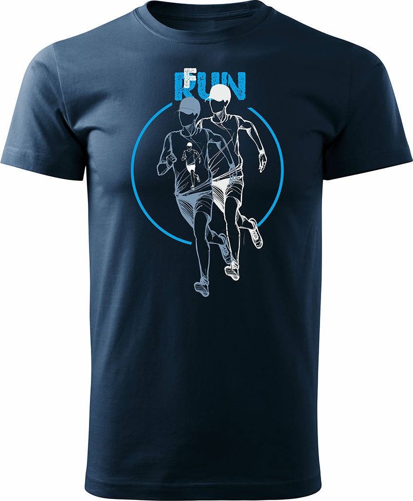 Topslang Koszulka dla biegacza do triathlonu męska granatowa Regular XL