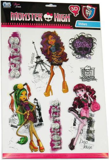 Euro Trade Dekoracja ścienna 3D Monster High - 301092