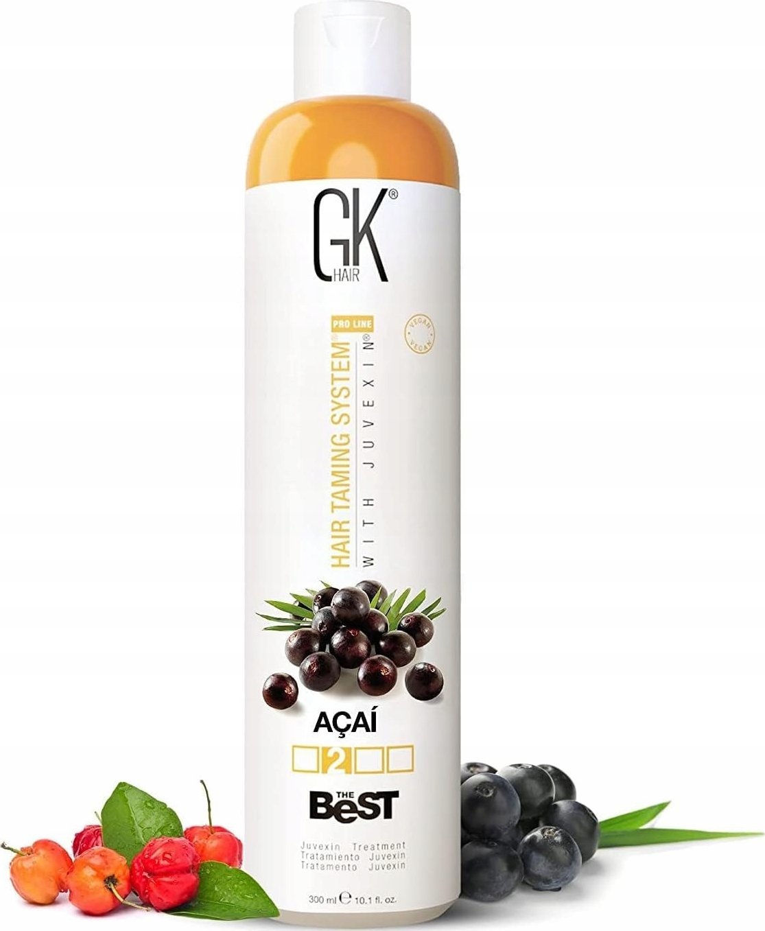 GK HAIR (Global Keratin) Global Keratin, The Best Acai, Hair Cream Treatment, For Smoothening, 1000 ml For Women