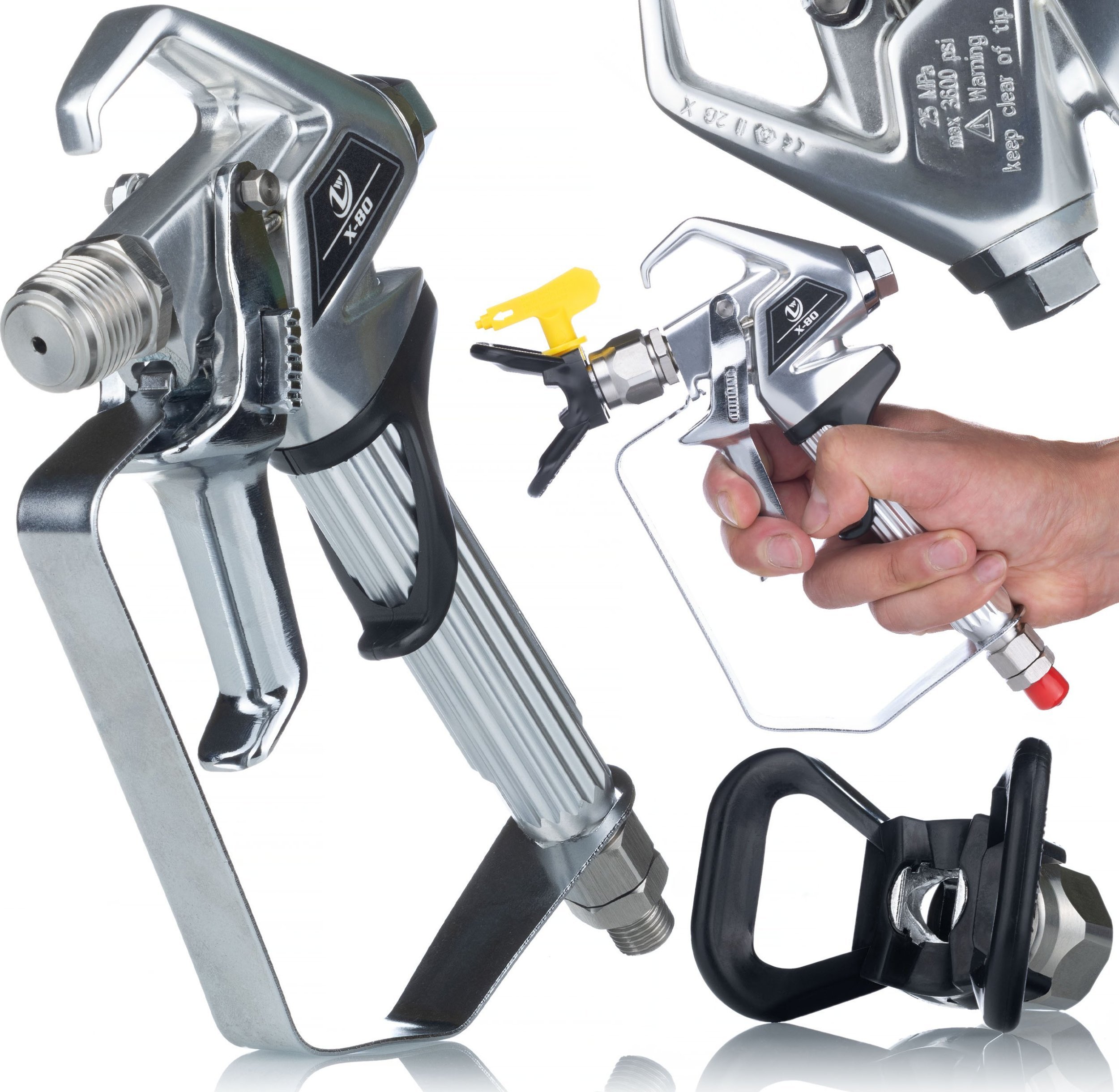 Rosfix PROFESJONALNY PISTOLET MALARSKI DO AGREGATU MALARSKIEGO SPUST 2-PALCOWY HQ