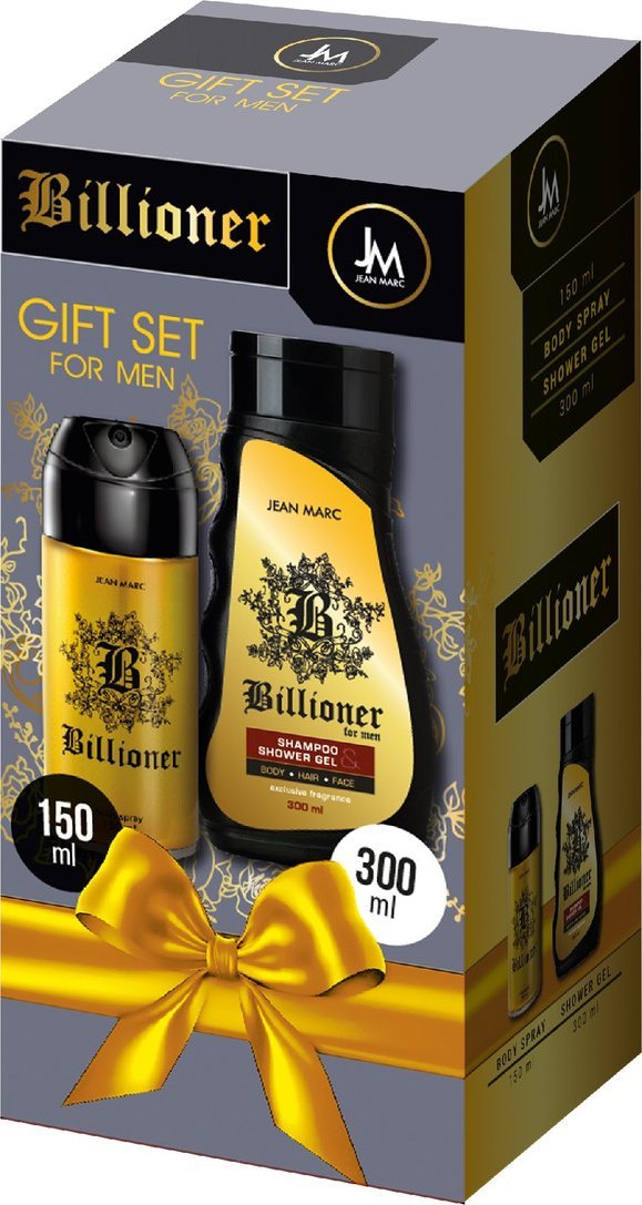 Dramers JEAN MARC Billioner Zestaw prezentowy męski-deo spray 150 ml + żel pod prysznic 300 ml