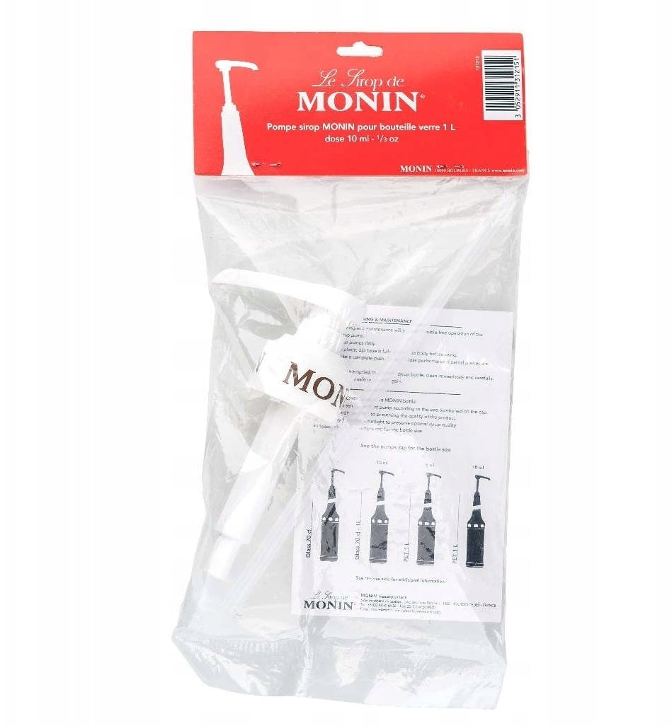 Monin Pompka do syropów 10 ml GLASS (1L)