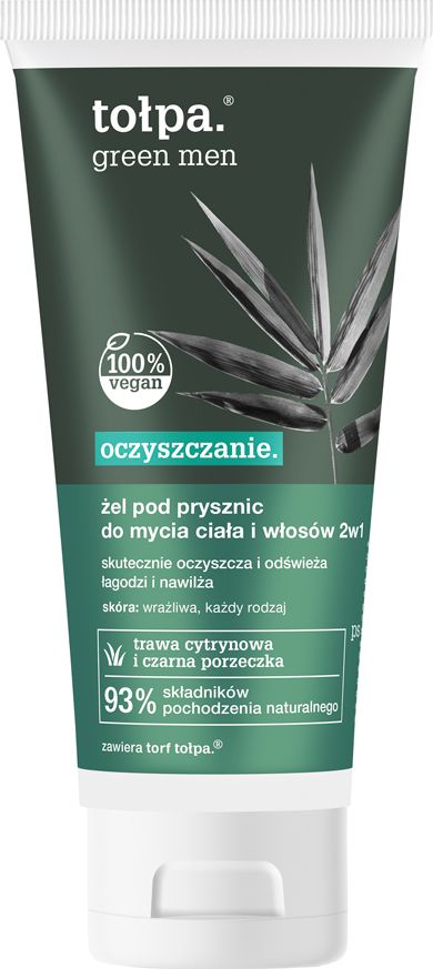 Tołpa Oczyszczanie. Żel pod prysznic do mycia ciała i włosów 2w1 200ml