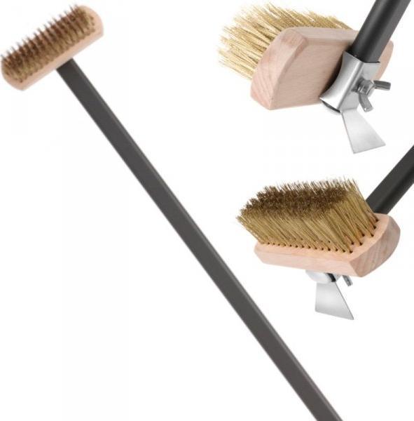 Hendi Szczotka do czyszczenia pieca do pizzy z miedzianym włosiem dł. 1320 mm - Hendi 525593