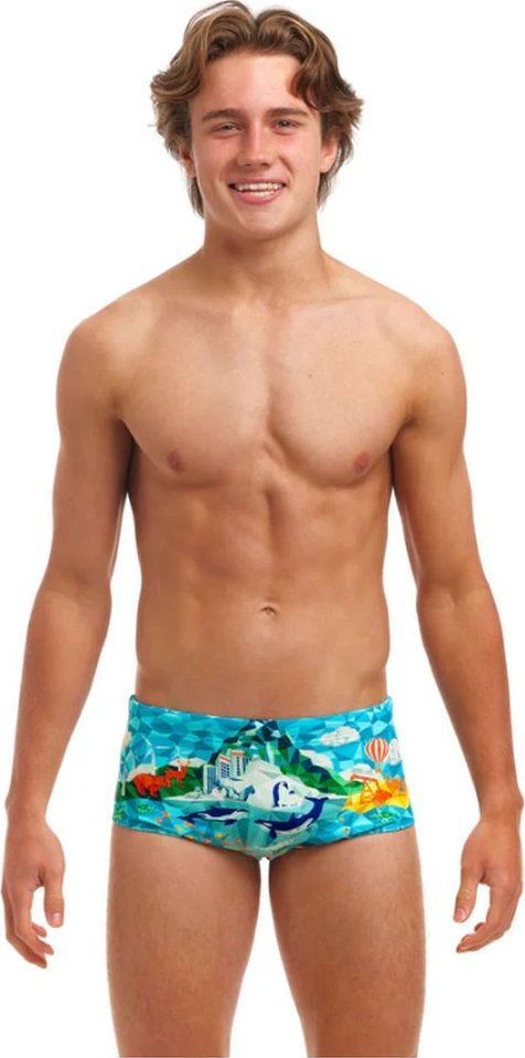 Funkita Kąpielówki chłopięce spodenki bokserki szybkoschnące Funky Trunks r.140