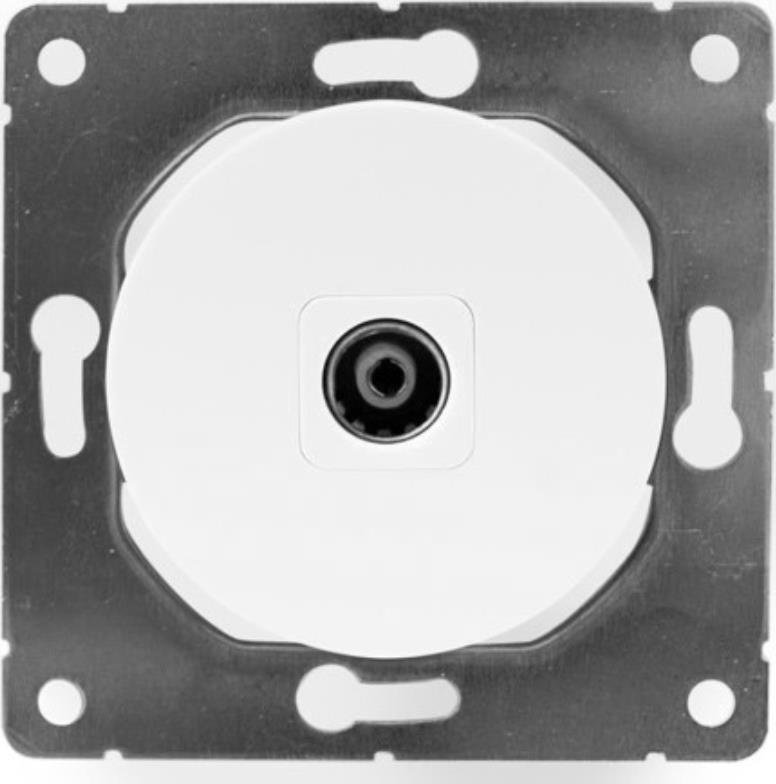 Electromalt ELECTROMALT OVAL GNIAZDO TELEWIZYJNE TV BIAŁE