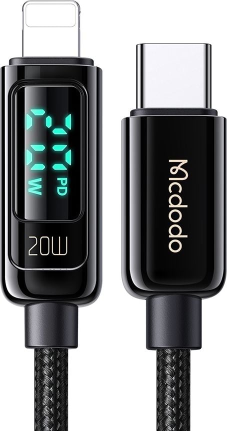 Kabel USB Mcdodo USB-C - Lightning 1.2 m Czarny (CA-8810)