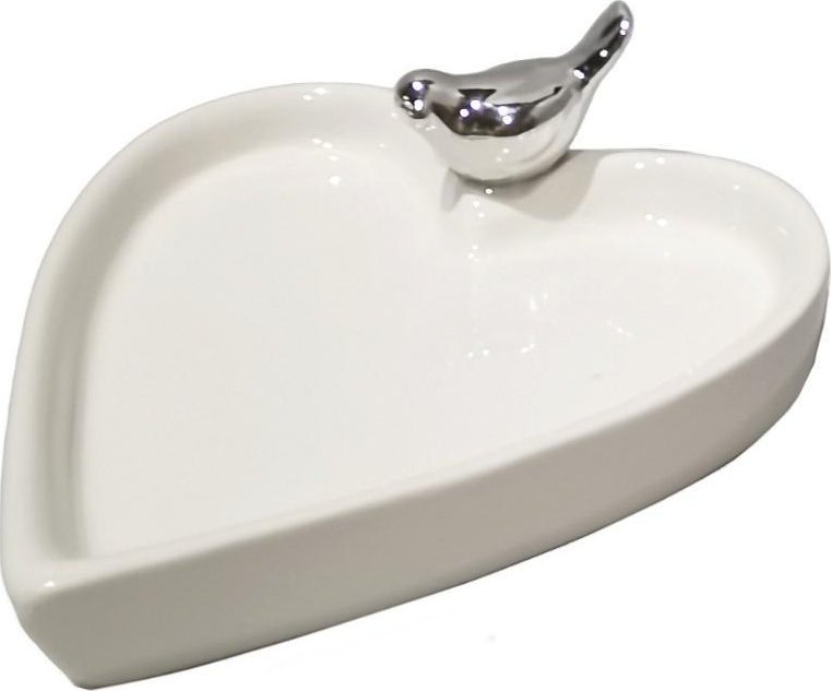 Dekoracja ceramiczna z ptaszkiem