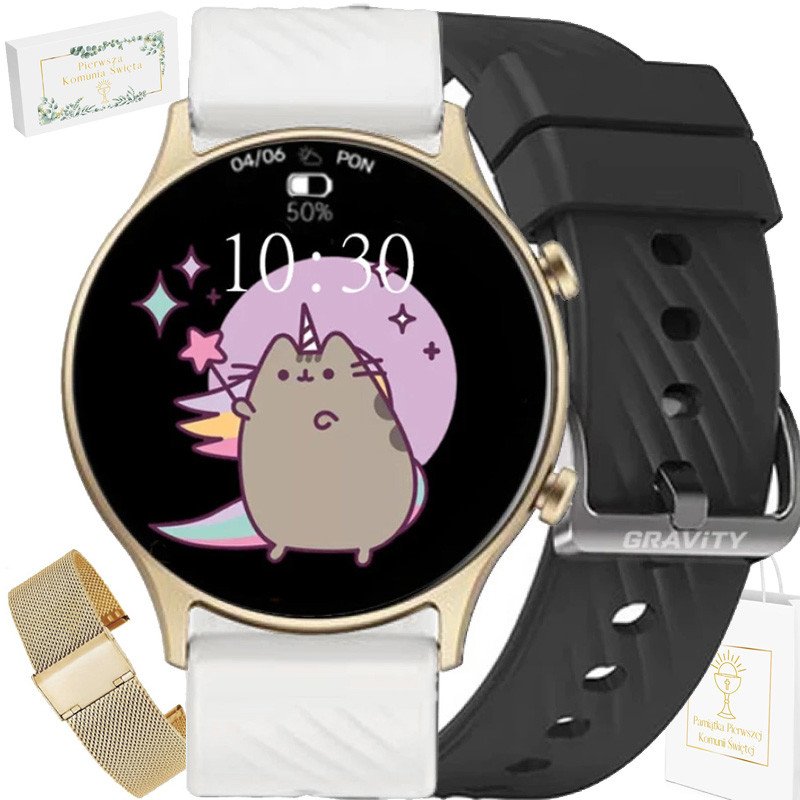Zegarek na Komunię SMARTWATCH GRAVITY GT19-9 / 3 paski