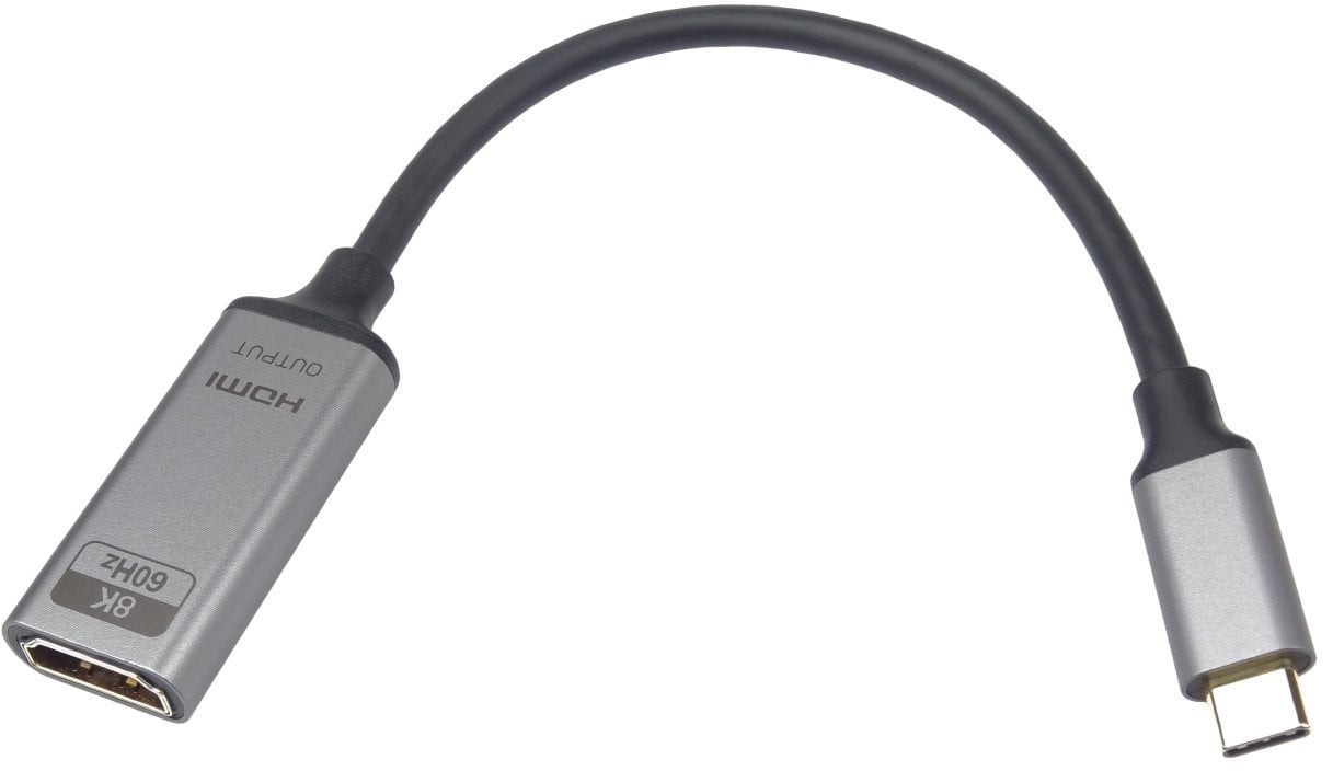 PremiumCord Adaptér USB-C na HDMI rozlišení obrazu 8K@60Hz,4K@144Hz, 20cm