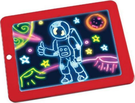 R2 Invest Magiczny tablet tablica LED do rysowania notes znikopis MAGIC PAD 3DX9 czerwony