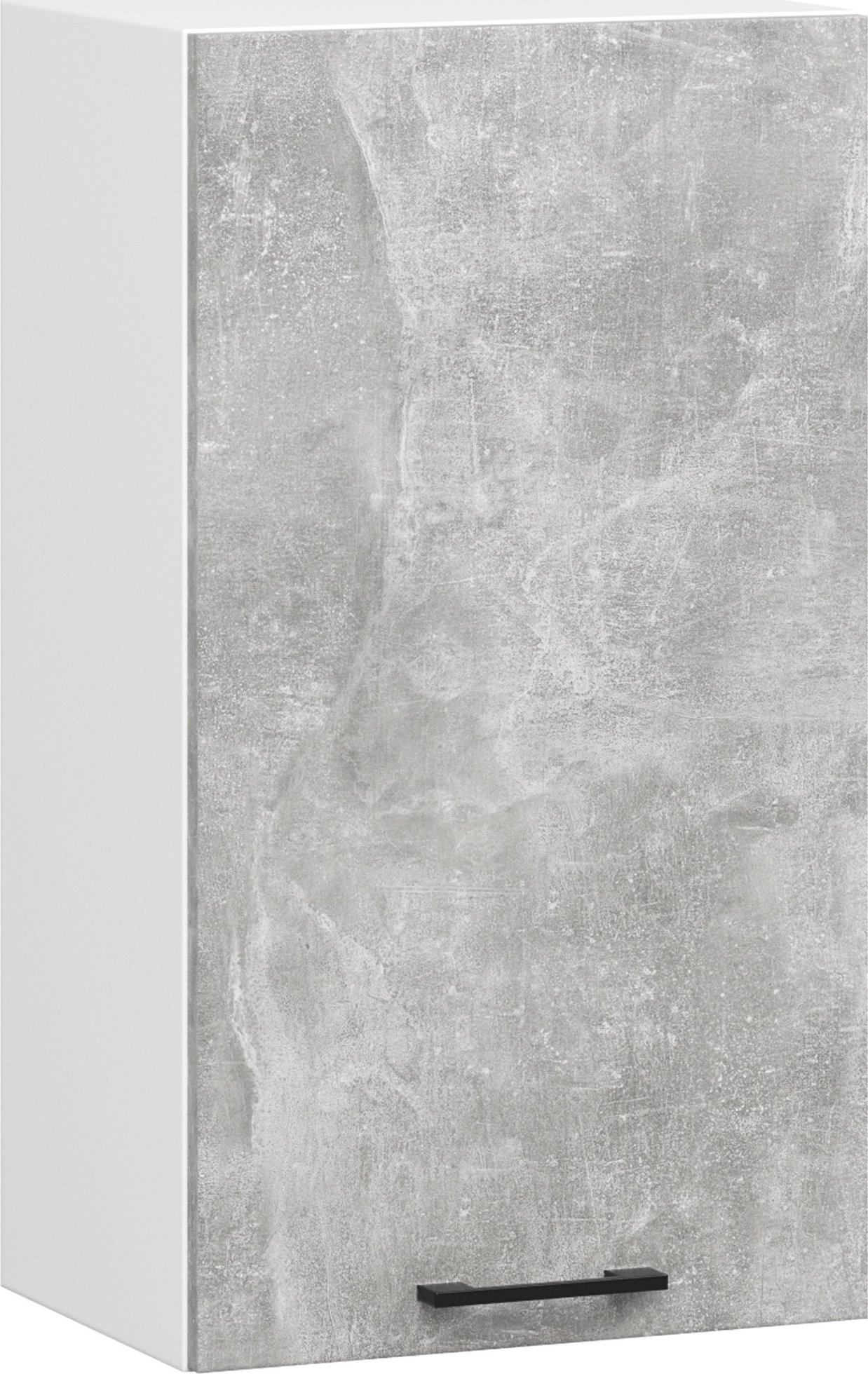 Fabryka Mebli Akord Szafka kuchenna wisząca OLIWIA 40x72 cm 1 drzwi 2 półki - biała-beton