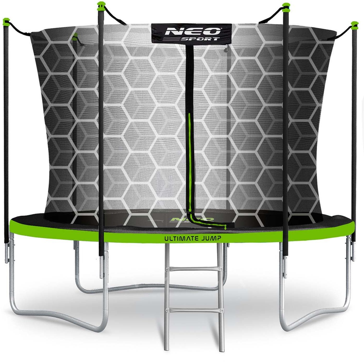 Neo-Sport Trampolina ogrodowa 6ft/183cm z siatką wewnętrzną i drabinką