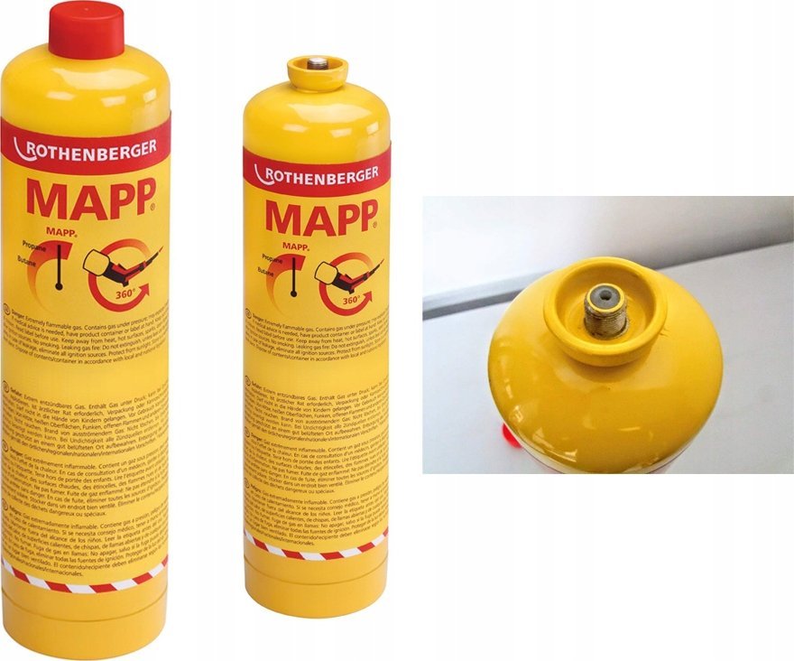 Rothenberger MAPP HPC dujų balionas, 650 ml, Rothenberger