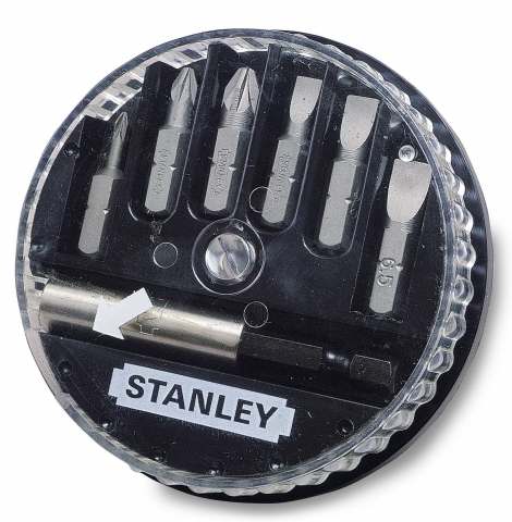 Stanley Zestaw grotów 3PL 3PZ + uchwyt 7szt. 68-738