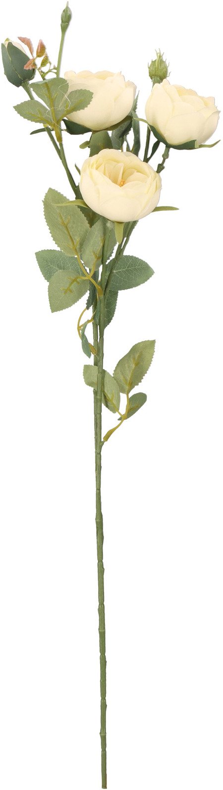 Sztuczny bukiet róża kremowa 66 cm