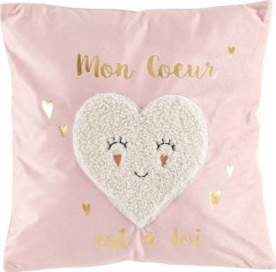 Douceur d`Interieur PODUSZKA DEKORACYJNA LILYLOVE- RÓŻOWA 40x40