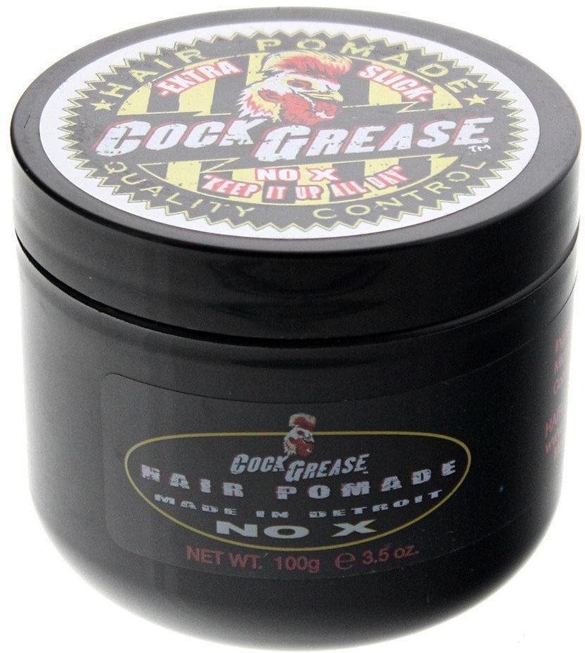 Cock Grease, Extra Slick No X, Hair Styling Pomade, Shine Finish, Extra Hold, 100 g For Men