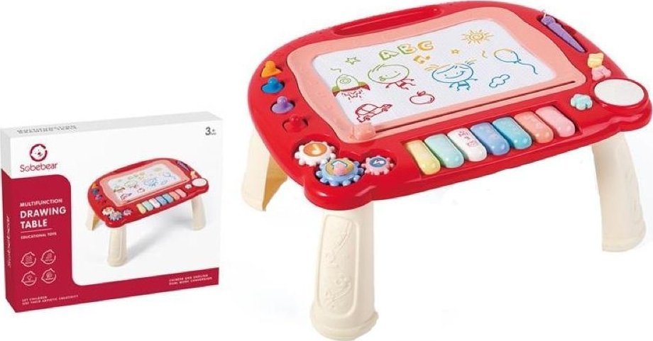 Stolik edukacyjny ze znikopisem na baterie