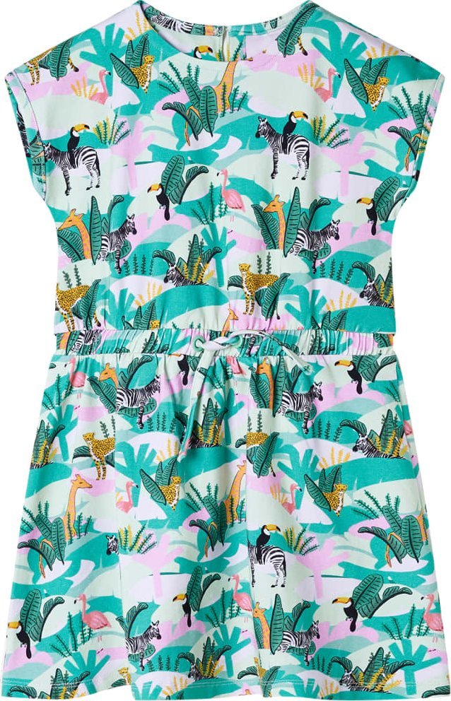 vidaXL Sukienka dziecięca, jasnomiętowa, 128