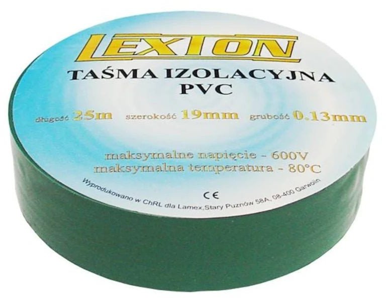 Taśma izolacyjna LEXTON LXSC040 ZIEL, 25m, zielona