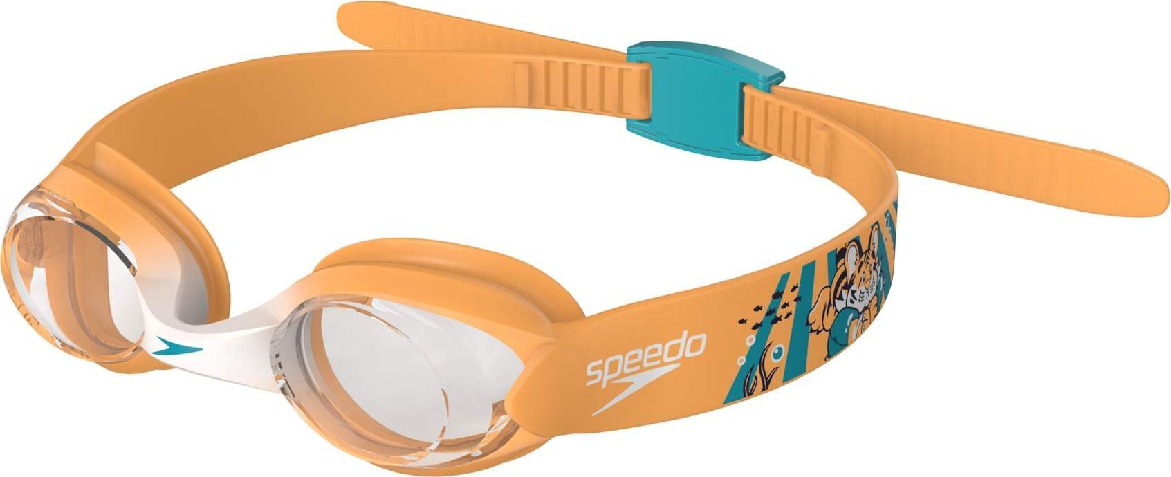 Speedo Okulary Pływackie Dziecięce na Basen Speedo Illusion Orange
