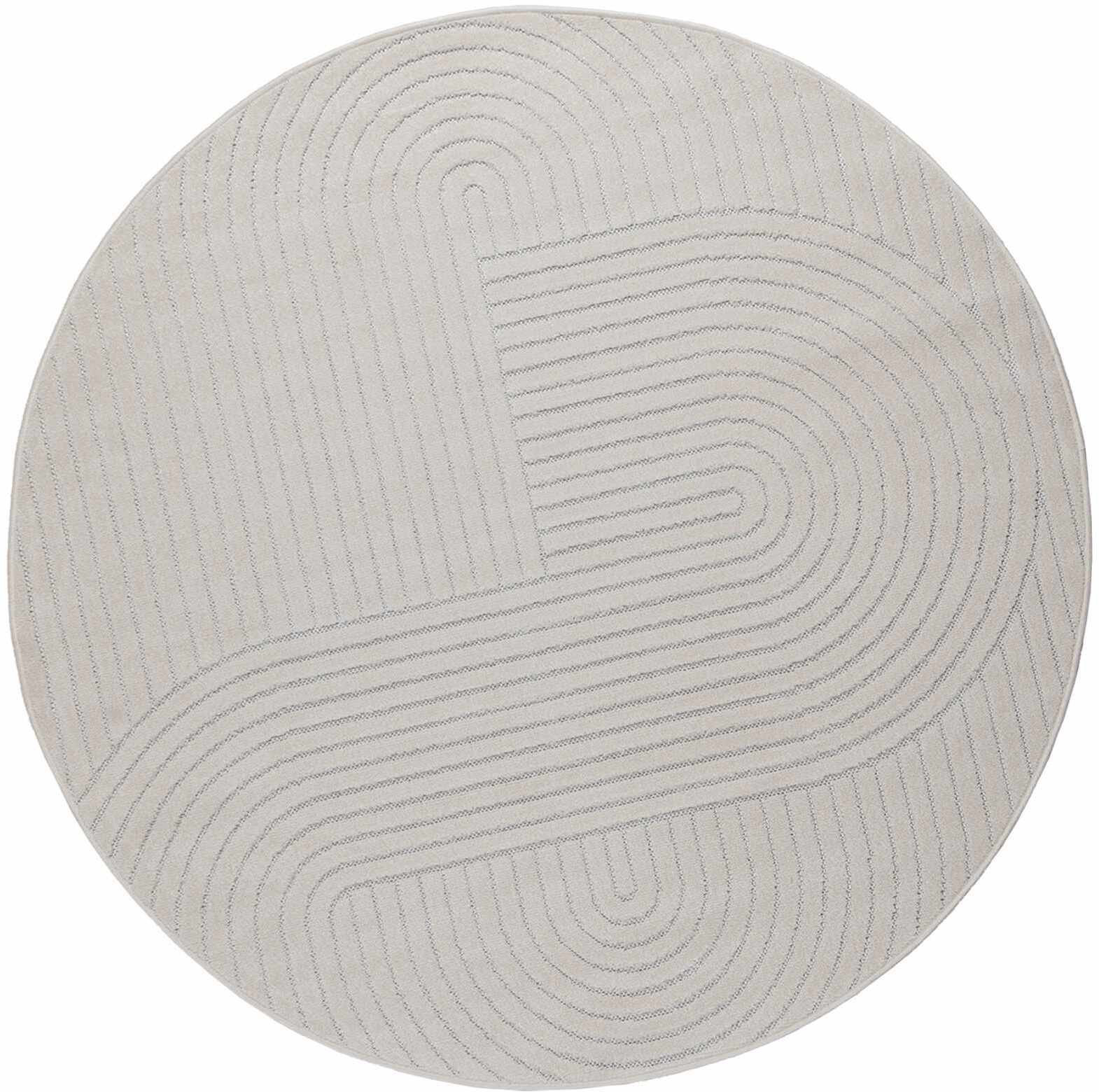 vidaXL Dywany pokojowe Okrągły Kremowy 160 CM