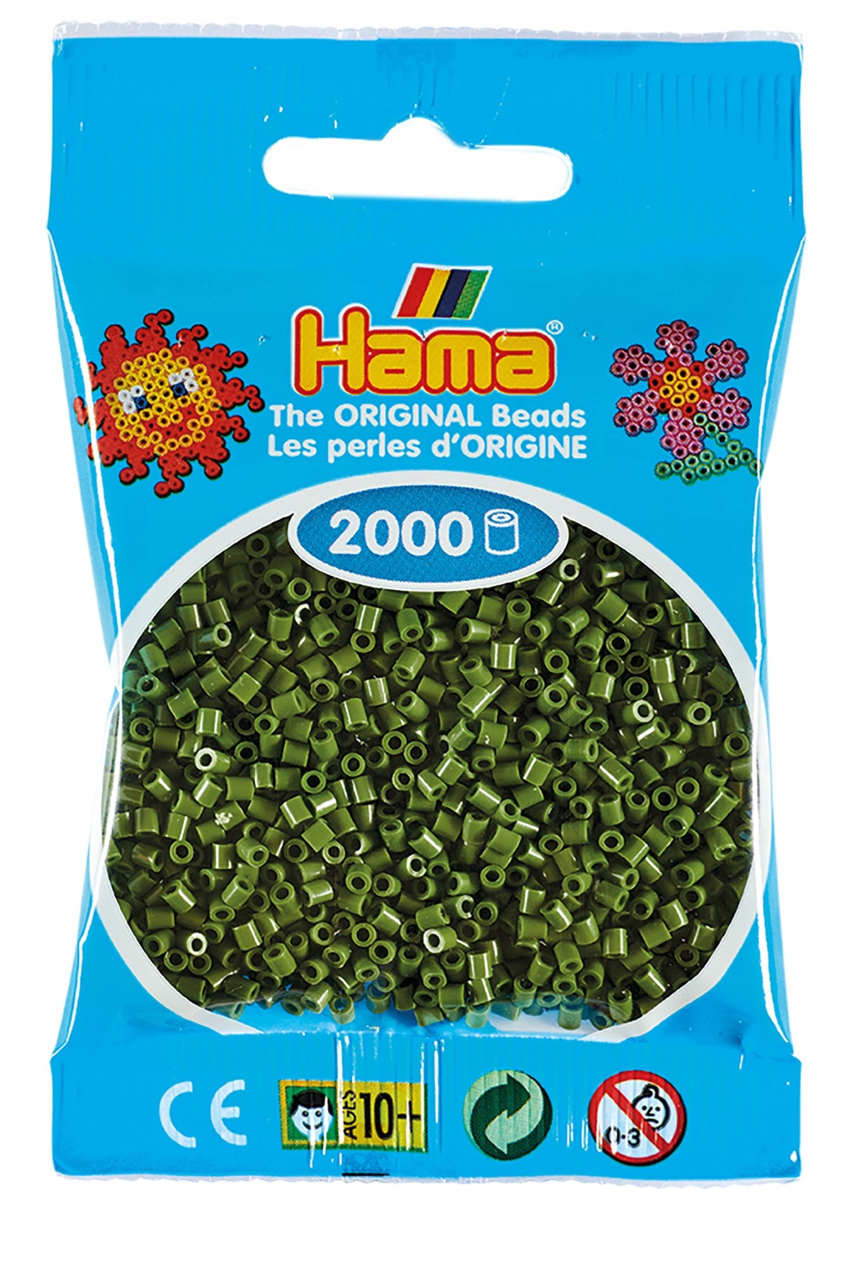 Hama mini beads 2000 pcs. olive