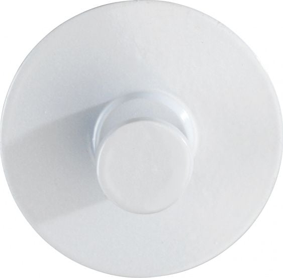 Wenko hak ścienny samoprzylepny Savona 5 x 2 cm stal nierdzewna biała