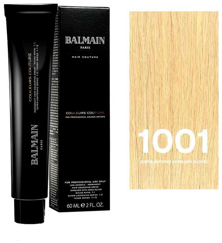 Balmain Professionnel, Couleurs Couture, Permanent Hair Dye, 1001 Superlightener Extra Ash Blonde, 60 ml For Women