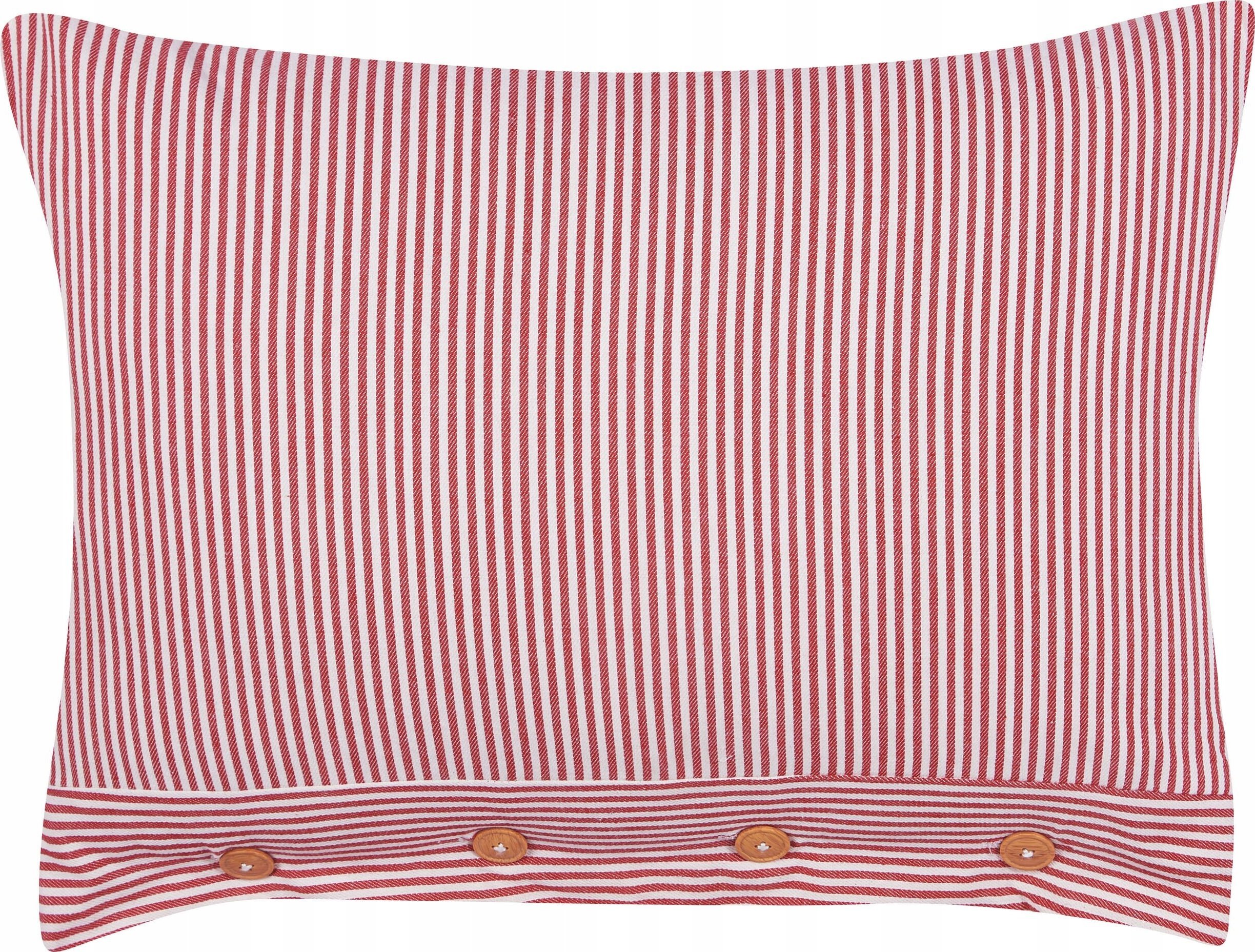 Beliani Poduszka dekoracyjna Bawełna Czerwony AALITA