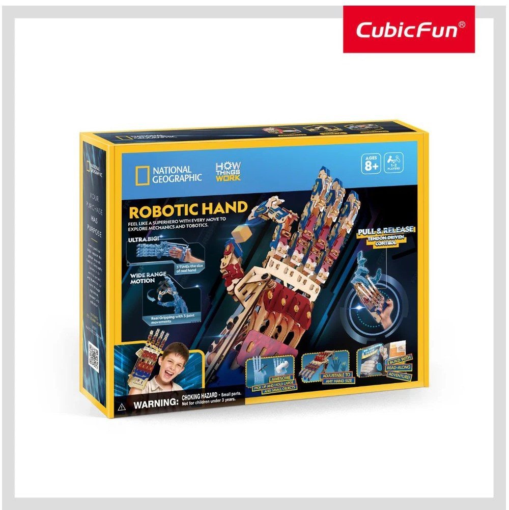 Cubic Fun puzzle 3D NationGeogr RobotyczRęka 11332