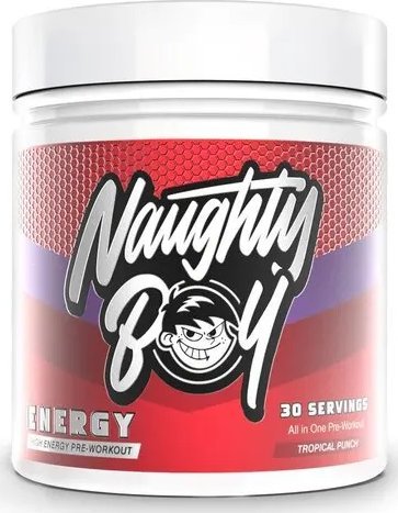 Naughty Boy - Przedtreningówka, Energy, Tropical Punch, Proszek 390g
