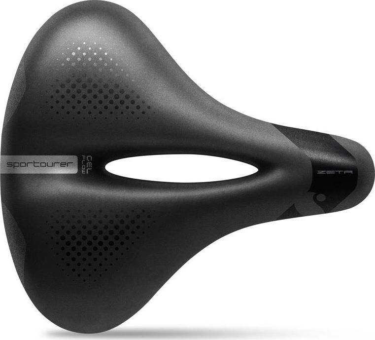 Sportourer Siodło SPORTOURER ZETA COMFORT GEL FLOW (L FLOW CITY) żelowe + elastomery unisex (NEW)