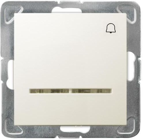 Ospel Przycisk dzwonek Impresja z podświetleni ecru (ŁP-6YS/m/27)