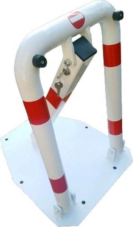 R-W BLOKADA SŁOŃ NA ZAMEK "SAMOZATRZASKOWY", 2x kluczyki tylko do otwierania, folia odblaskowy - czerwony.