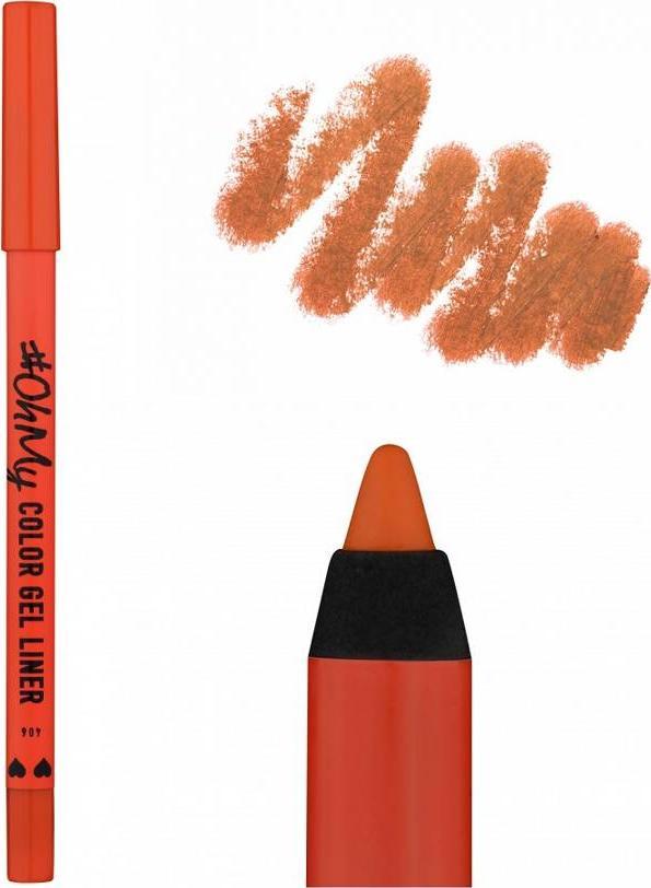 Lamel LAMEL OhMy Żelowa Kredka do oczu Color Gel Liner nr 406 - pomarańczowa 1.4g