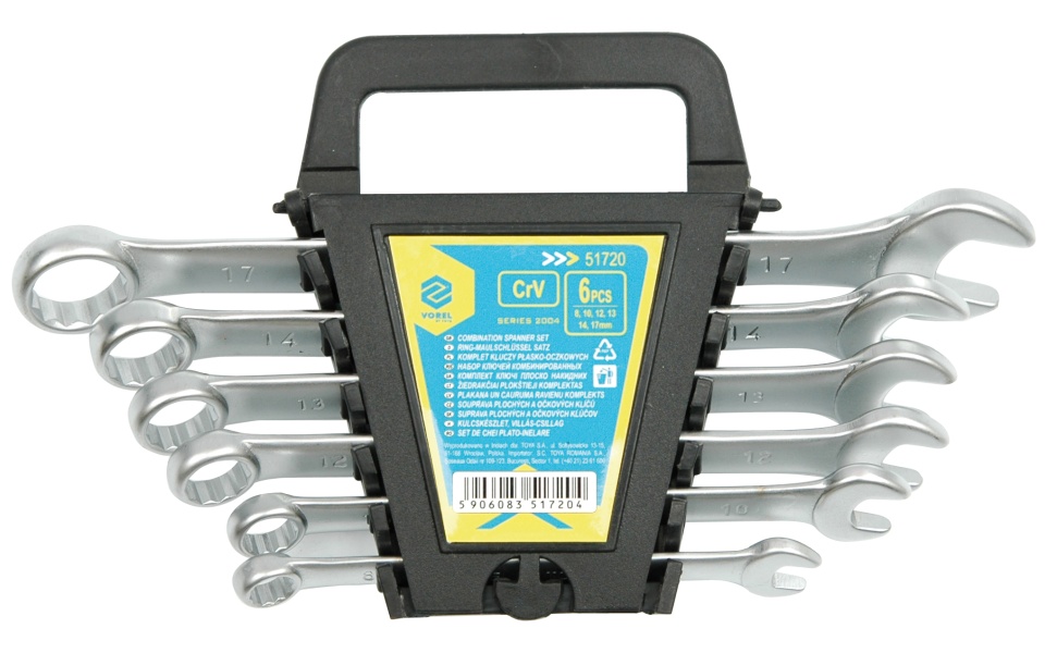 Vorel Zestaw kluczy płasko-oczkowych 6-22mm 12szt. (51722)