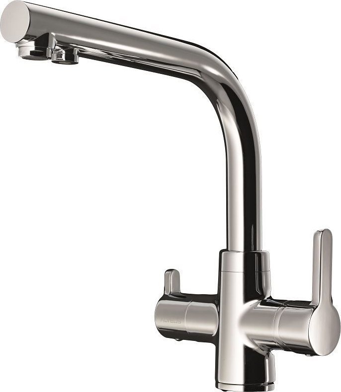 Wylewka Alveus DUAL Bateria kuchenna kol. 91 CZARNY z możliwością podłączenia do filtra wody